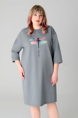 Арт. 8303 Платье 50-58 5 (шт) Цвет:серый