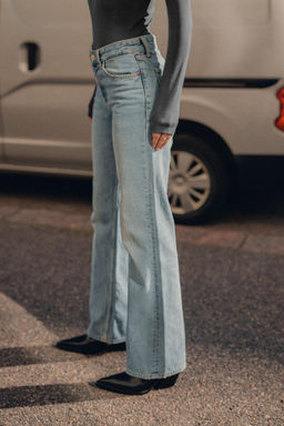 TRF WIDE LEG MID-WAIST JEANS - Zara фото 13