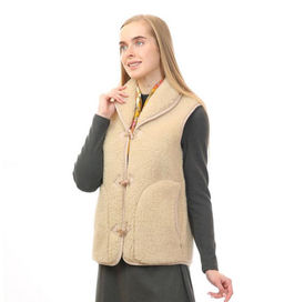 Жилет арт.1220-02/пуг. воротник ТАРА Альпака