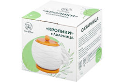 Сахарница Elan Gallery Кролик волны фарфор 620 мл 12×12×12 см  фото 17