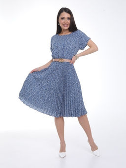 Платье Сабрина (гофре,блу) - Diolche фото 2