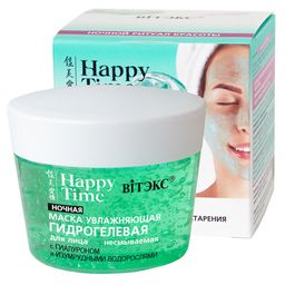 Витекс HAPPY TIME Маска для лица Увлажняющая Гидрогелевая ночная несмываемая 90г