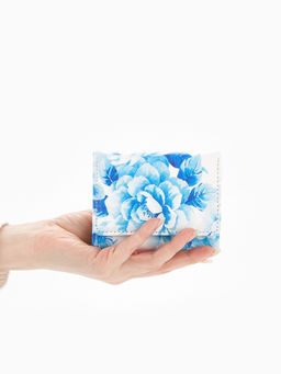 Кошелёк женский на кнопке, 10.5?2.5?8.5 см, с цветочным принтом, разноцветный