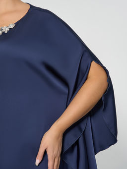 Платье 0390-1п_У тёмно-синий