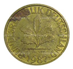 10 пфеннигов 1987 года F Германия