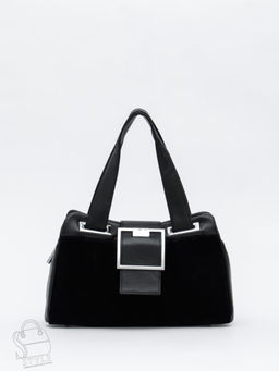 Сумка женская кожаная 1917-1YF black Polina&Eiterou