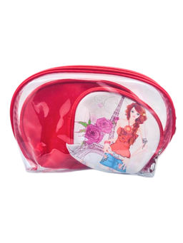 Sunflower Набор косметичек с принтом Париж 1-BW, 3 шт., красный