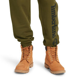 Брюки Timberland Sweatpant Kennebeck River Lenear Logo Regular оливковые  фото 6