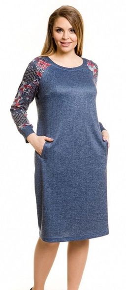 Платье 802 джинсовый