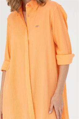 Женская рубашка лососевого цвета с длинным рукавом - U.s. polo assn фото 13