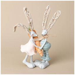 ФИГУРКА ДЕКОРАТИВНАЯ КРОЛИКИ 15.5*8.5*22.5 СМ