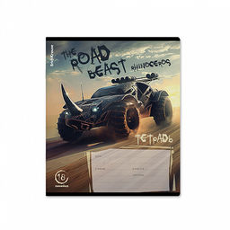 Цена за 10 шт. Тетрадь школьная ученическая ErichKrause Road Beast, 18 листов, линейка, выборочный УФ-лак (в плёнке по 10 шт.)_MIX-PACK  фото 3