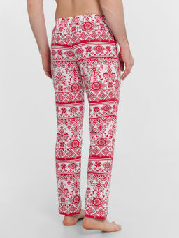 Пижама мужская красная с принтом и надписью Чакаю каляды красный +новогодний орнамент 591023 - Mark formelle фото 5