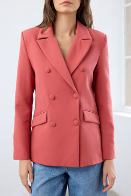 TRENDYOLMILLA Siyah Regular Astarl? Dokuma Blazer Ceket TWOSS21CE0137  фото 3