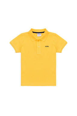 Желтая базовая футболка-поло для мальчика Неожиданная скидка в корзине - U.s. polo assn фото 3