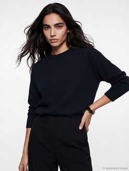 Bisiklet Yaka Kad?n Triko Kazak