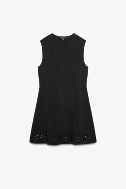 CUTWORK EMBROIDERY KNIT DRESS - Zara фото 7