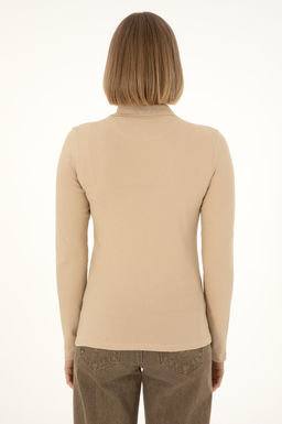 Женский базовый свитшот песочного цвета Неожиданная скидка в корзине - U.s. polo assn фото 5