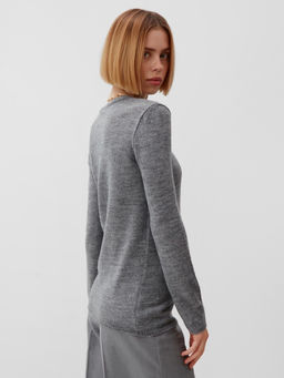 Джемпер женский MINAKU: Knitwear collection, серый, размер 48