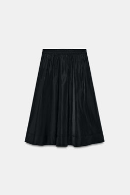 FALDA MIDI CAPA ZW COLLECTION / Negro - Zara фото 7