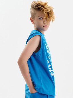 PELICAN, майка для мальчиков, Лазурный фото 2