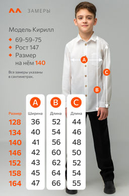 Рубашка для мальчика с длинным рукавом Happyfox