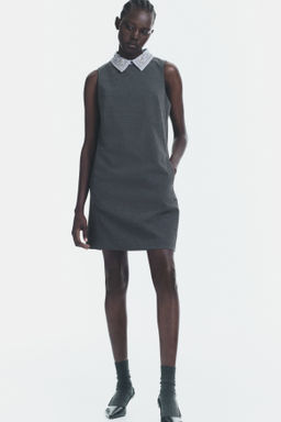 Vestido evas? con cuello embellecido - H&m фото 4