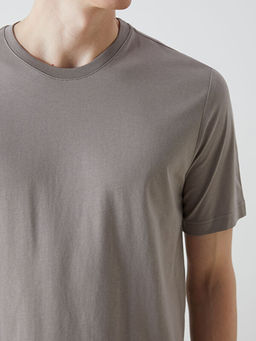 Bisiklet Yaka Penye Erkek Ti??rt