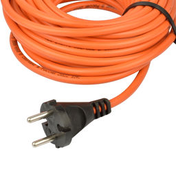 UG /UCK-1N/2x0,75/20M/O IP44 ORANGE Удлинитель силовой в бухте, б/з, 1гнездо, 20м (ПВС 2х0,75), 6A. Оранжевый. TМ Uniel