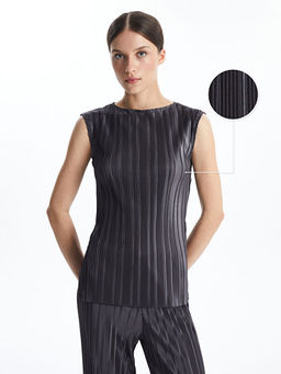 Bisiklet Yaka Dokulu Kad?n Bluz