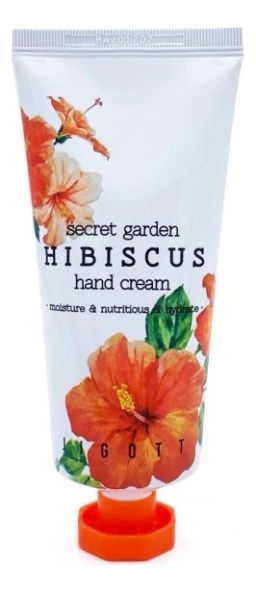 Крем для рук с экстрактом гибискуса JIGOTT ecret Garden Hibiscus Hand Cream, 100ml