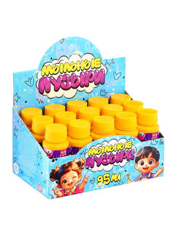 Мыльные пузыри, 95 мл жёлтые, (набор 15 шт.)