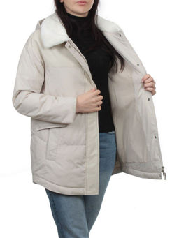 M24-212 LT. BEIGE Куртка демисезонная женская (100 гр. холлофайбер) - Fashion фото 7