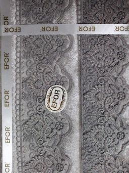 Скатерть EFOR DIAMOND 160*220 прямоугольная серебро GRI  фото 3