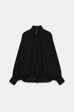 CAMISA CUELLO SUBIDO ZW COLLECTION / Negro