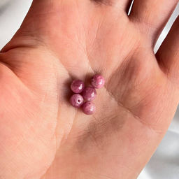 Бусины для украшений из розового Турмалина (5 шт)