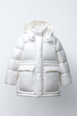 WATER-REPELLENT FEATHER DOWN PUFFER JACKET