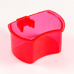 Цена за 2 шт. Миска для птиц с креплением к прутьям 5х3,5 см, красная - Пижон фото 2