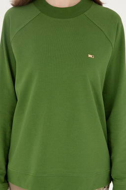 Женский зеленый свитшот Неожиданная скидка в корзине - U.s. polo assn фото 6