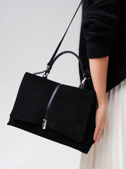 Замшевая сумка сэтчел Colette DBR 31349 черный