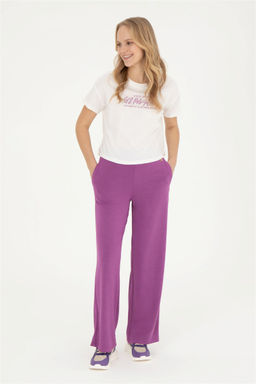 Женские фиолетовые спортивные штаны