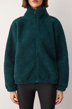 Cok Renkli Soyut Desenli Pelus Oversize/Genis Kal?p Orme Sweatshirt TWOAW26SW00022 - Trendyolmilla фото 7