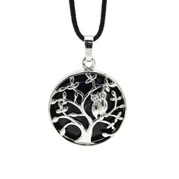 Кулон Дерево двухсторонний в металле с аметистом 27*27мм - Радуга камня фото 7