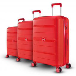 Набор из 3-х чемоданов с расширением 23102 Красный