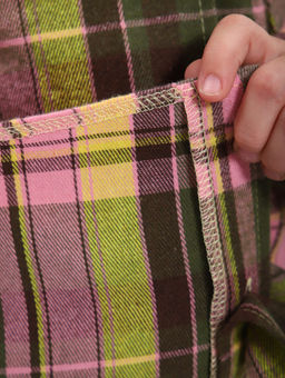 РБ015 Рубашка "Шерон" (розовый; жёлтый)