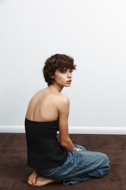 INTERLOCK BANDEAU TOP - Zara фото 5