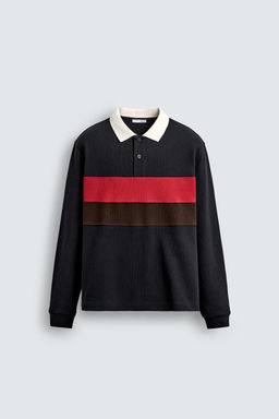 CONTRAST STRIPE POLO SHIRT - Zara фото 7