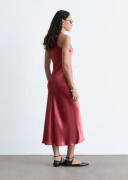 Vestido midi de sat?n sin mangas - H&m фото 6