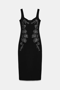 SHINY STRETCH MIDI DRESS - Zara фото 5