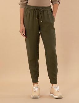 Брюки Pierre Cardin Carrot Fit коричневые